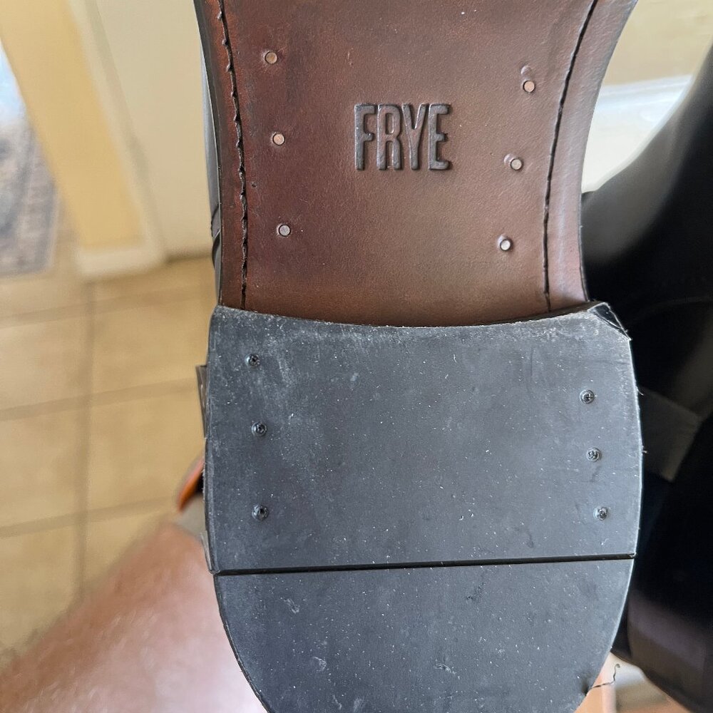 Frye All Leather Zip-up Dress Boots Size 9.5, Like New - Picture 6 of 6